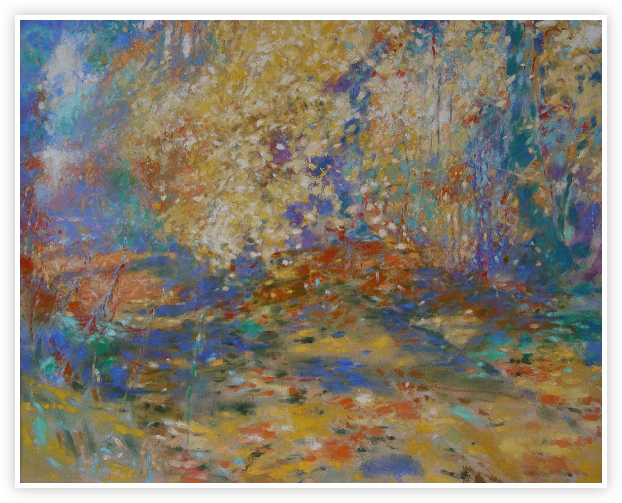 Autumn Lime Trees - oil on canvas - 60inches X 48inches - available on request