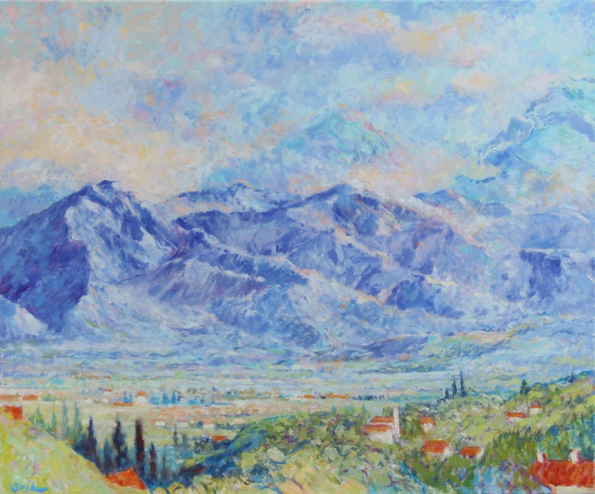The Canigou Pyranees - oil on canvas - 30 X 36 inches - available on request